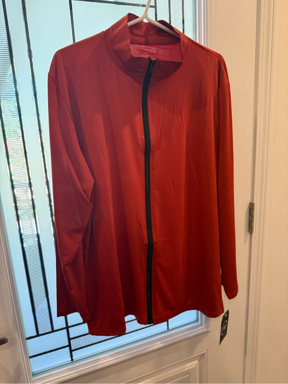 Essentials Rust Red Zip Jacket